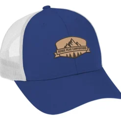 Structured Cotton Twill Trucker Cap - Laser Engraved Patch - 24 hr