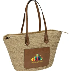 Sunset Straw Tote