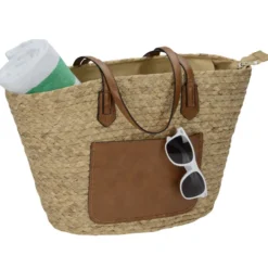 Sunset Straw Tote
