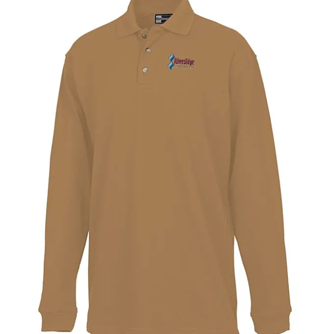 Superblend Long Sleeve Pique Polo - Men's
