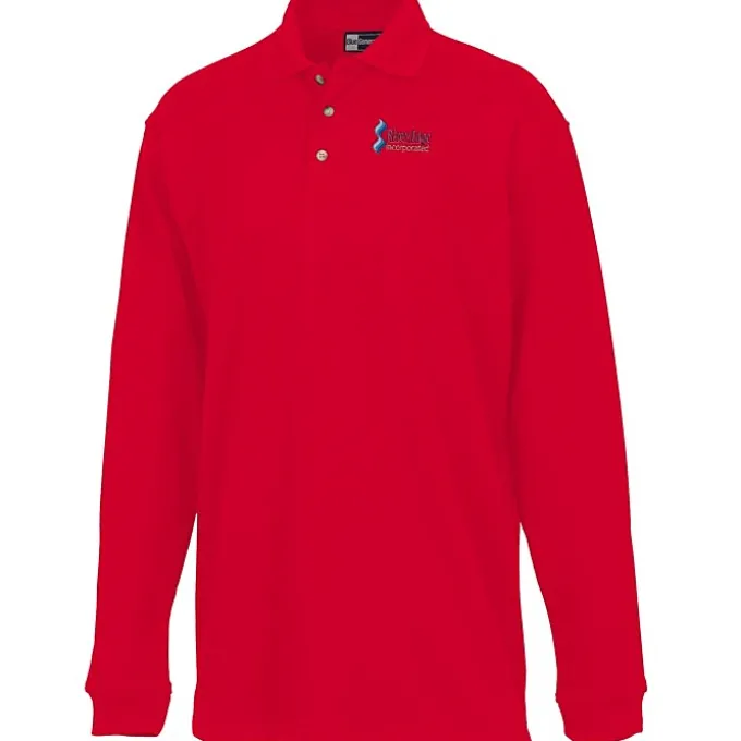 Superblend Long Sleeve Pique Polo - Men's