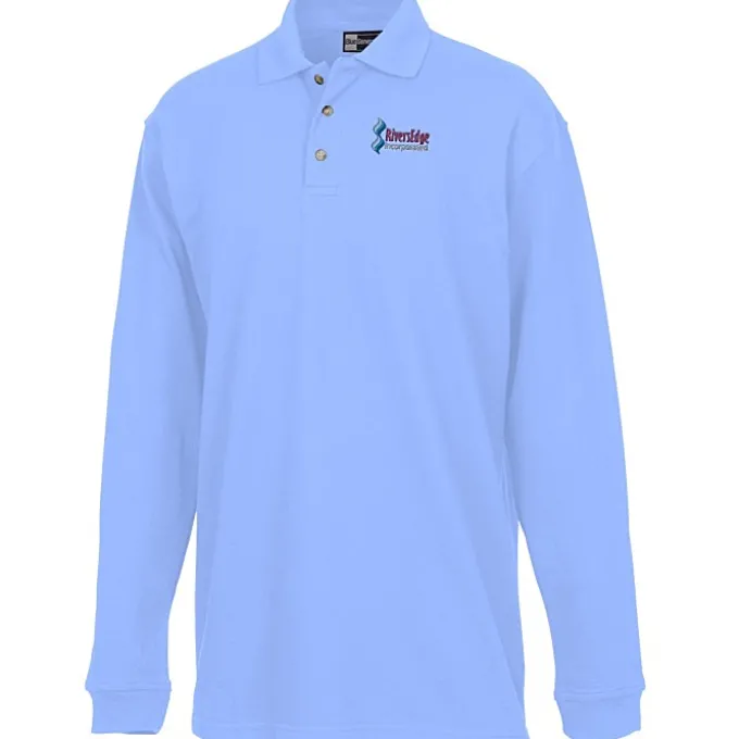 Superblend Long Sleeve Pique Polo - Men's