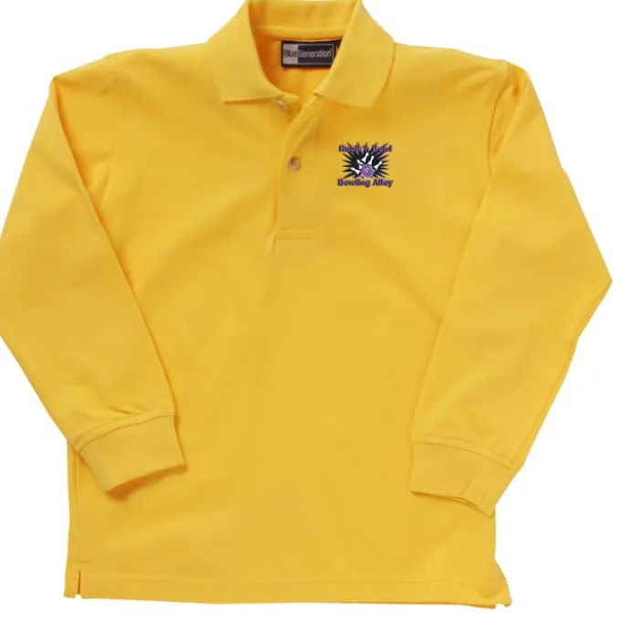 Superblend Long Sleeve Pique Polo - Youth