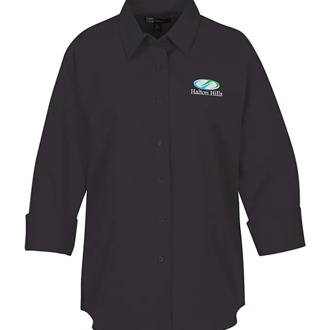 Superblend 3/4 Sleeve Poplin Shirt - Ladies'