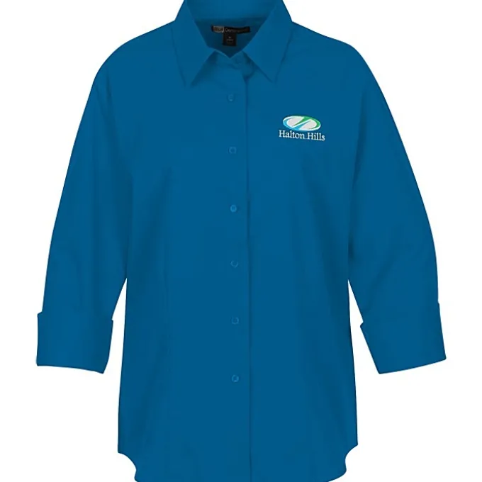 Superblend 3/4 Sleeve Poplin Shirt - Ladies'