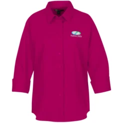 Superblend 3/4 Sleeve Poplin Shirt - Ladies'