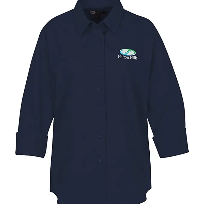 Superblend 3/4 Sleeve Poplin Shirt - Ladies'