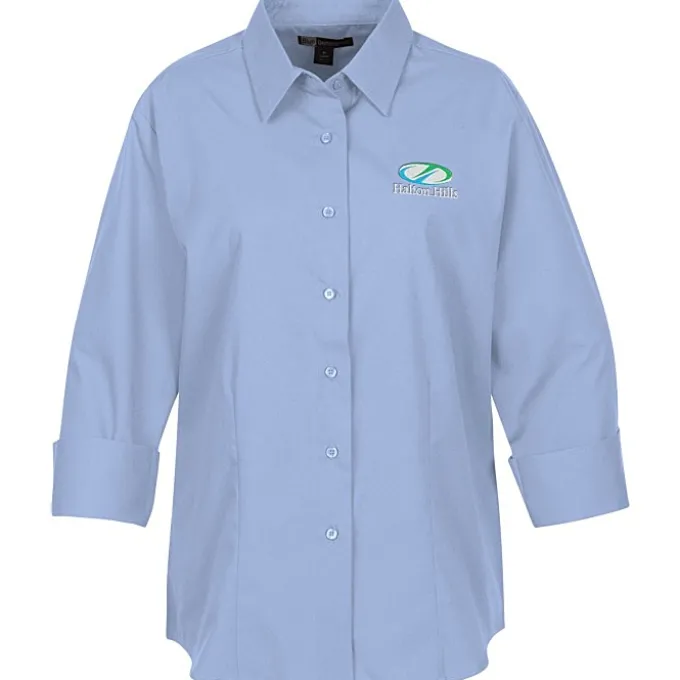 Superblend 3/4 Sleeve Poplin Shirt - Ladies'