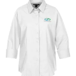 Superblend 3/4 Sleeve Poplin Shirt - Ladies'