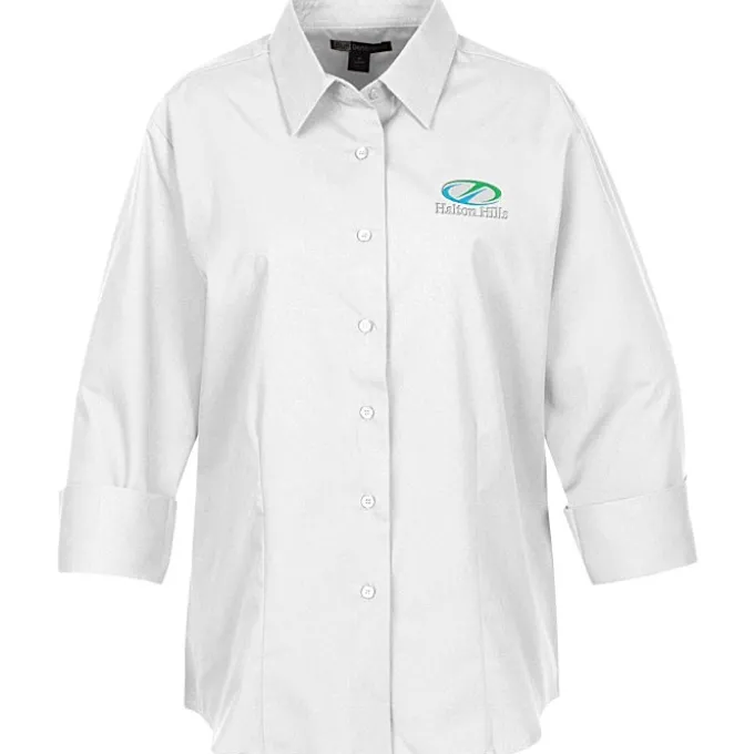 Superblend 3/4 Sleeve Poplin Shirt - Ladies'