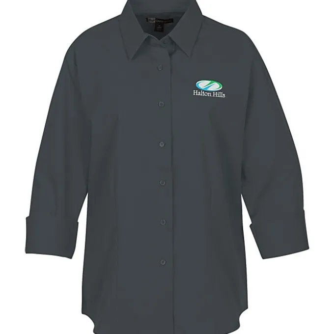 Superblend 3/4 Sleeve Poplin Shirt - Ladies'