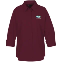 Superblend 3/4 Sleeve Poplin Shirt - Ladies'