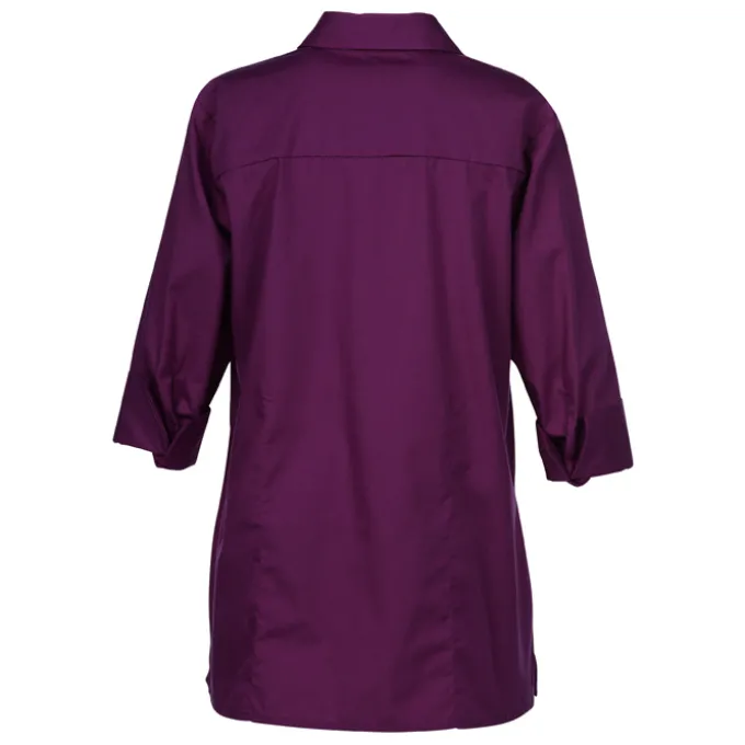 Superblend 3/4 Sleeve Poplin Swing Shirt - Ladies'