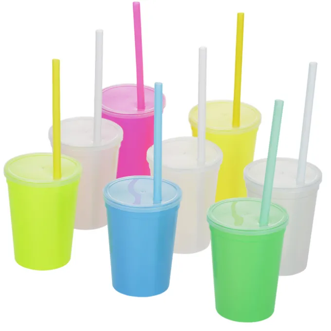 Super Kid Mood Stadium Cup with Straw - 12 oz - Superhero