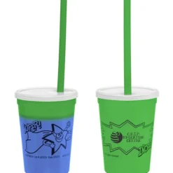 Super Kid Mood Stadium Cup with Straw - 12 oz - Superhero