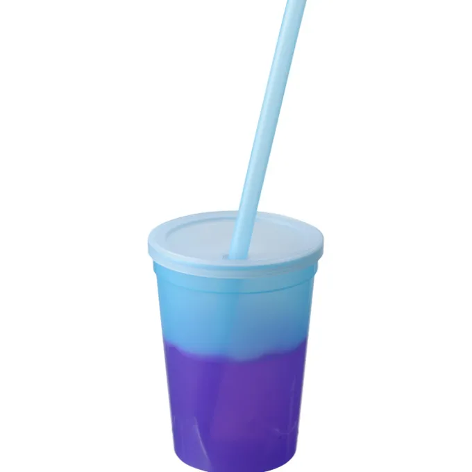 Super Kid Mood Stadium Cup with Straw - 12 oz - Wow Words