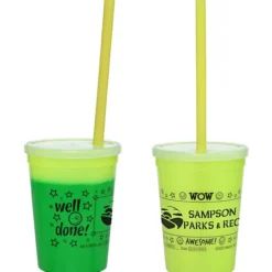 Super Kid Mood Stadium Cup with Straw - 12 oz - Wow Words