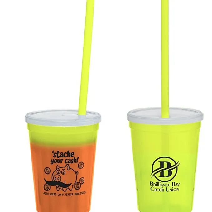 Super Kid Mood Stadium Cup with Straw - 12 oz - Dollars and Cents