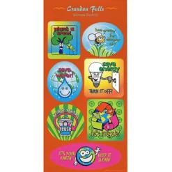 Super Kid Sticker Sheet - Go Green