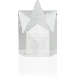 Superstar Crystal Award - 6 inches