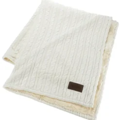 Supreme Cable Knit Cotton Throw