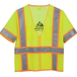 Surveyor Zippered Two-Tone Short-Sleeve Vest