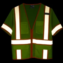 Surveyor Zippered Two-Tone Short-Sleeve Vest