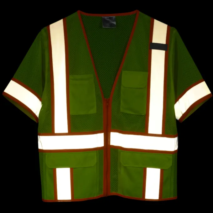 Surveyor Zippered Two-Tone Short-Sleeve Vest