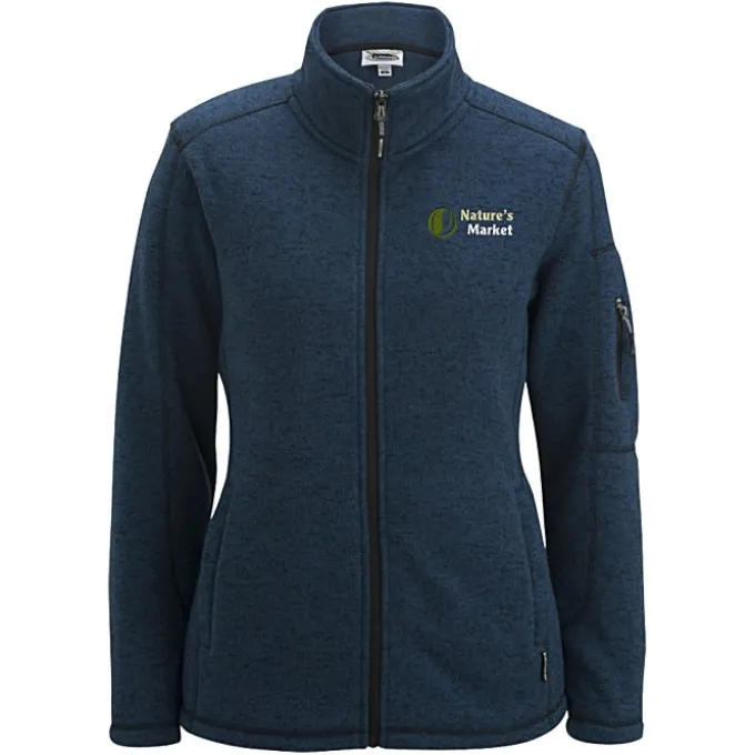 Sweater Knit Fleece Jacket - Ladies' - 24 hr