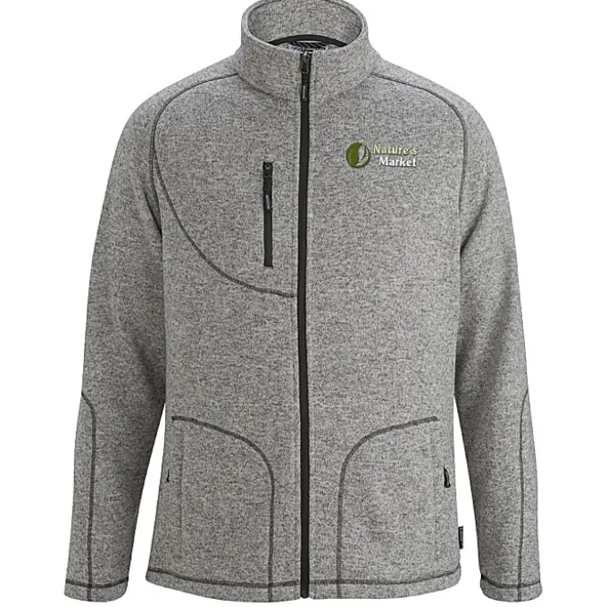 Sweater Knit Fleece Jacket - Men's - 24 hr
