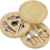 Swivel 8-Piece Bamboo Cheese & Wine Board Set