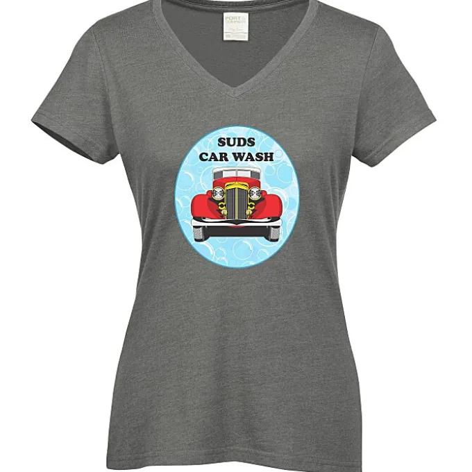 Team Favorite Blended V-Neck T-Shirt - Ladies' - Full Color