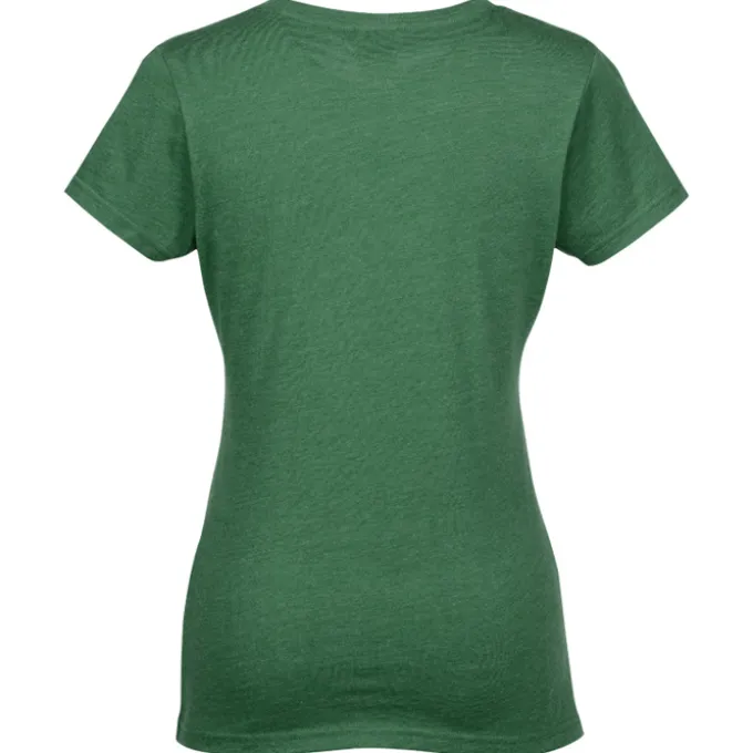Team Favorite Blended V-Neck T-Shirt - Ladies' - Embroidered