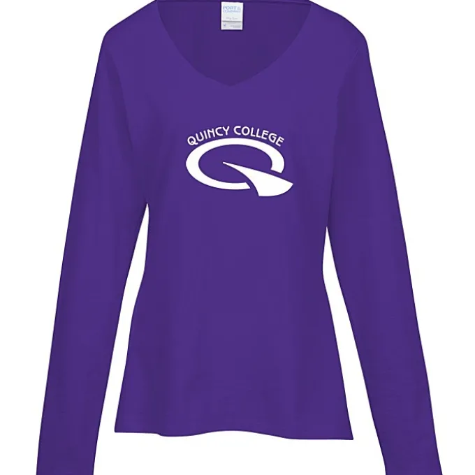 Team Favorite 4.5-oz V-Neck Long Sleeve T-Shirt - Ladies' - Screen