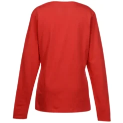 Team Favorite 4.5-oz V-Neck Long Sleeve T-Shirt - Ladies' - Embroidered