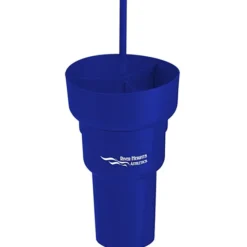 Team 365 Stadium Tumbler with Straw and Snack Bowl - 28 oz.