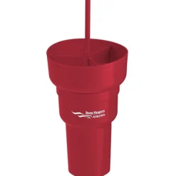 Team 365 Stadium Tumbler with Straw and Snack Bowl - 28 oz.