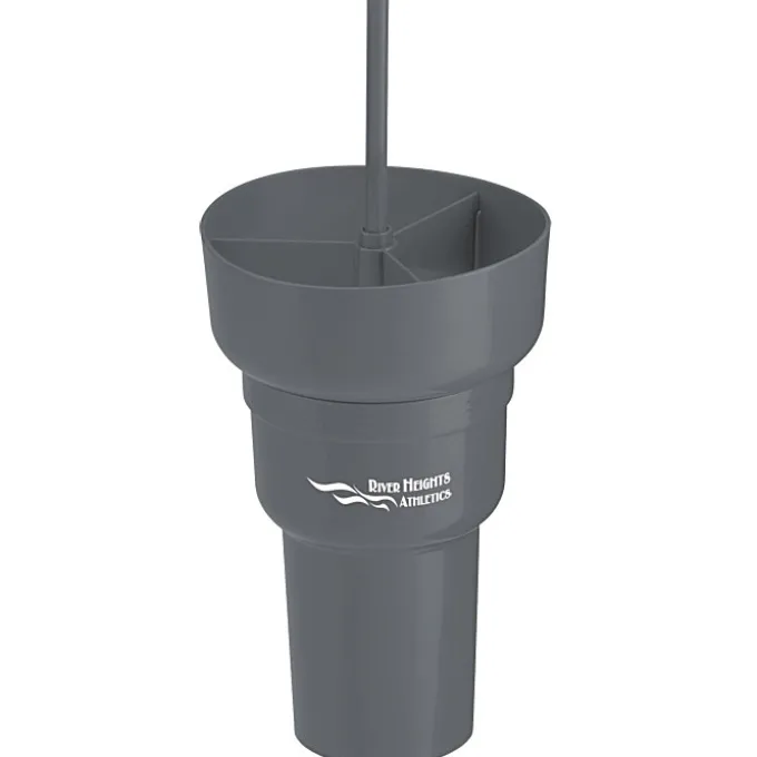 Team 365 Stadium Tumbler with Straw and Snack Bowl - 28 oz - 24 hr