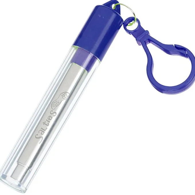 Telescopic Stainless Straw in Carabiner Case - Laser Engraved