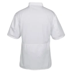 Ten Button Short Sleeve Chef Coat with Mesh Back