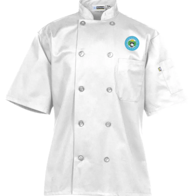 Ten Button Short Sleeve Chef Coat