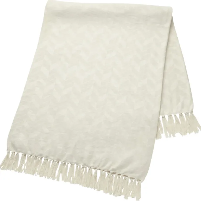Textured Herringbone Woven Blanket