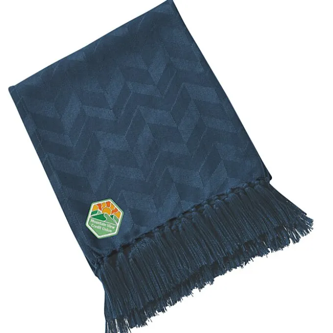 Textured Herringbone Woven Blanket