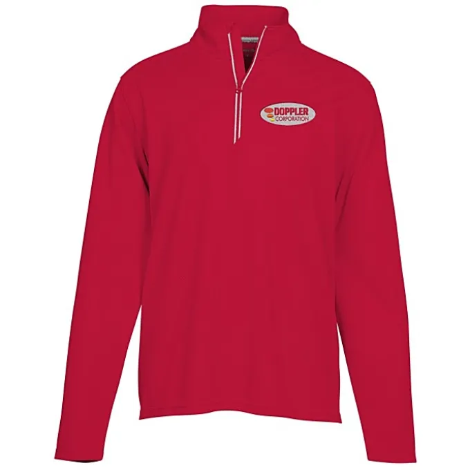 Textured 1/4-Zip Performance Pullover - Men's