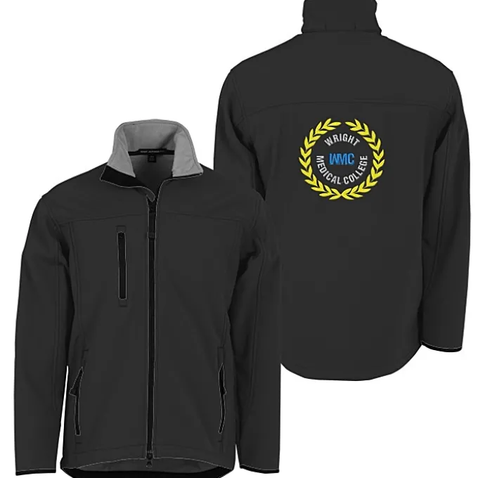 Thermal Stretch Soft Shell Jacket - Men's - Back Embroidered