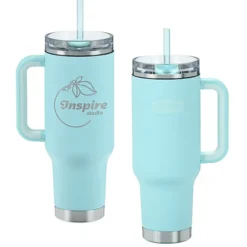 Thermos Vacuum Mug with Straw - 40 oz. - Laser Engraved - 24 hr