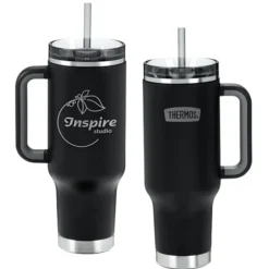 Thermos Vacuum Mug with Straw - 40 oz. - Laser Engraved - 24 hr