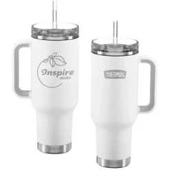 Thermos Vacuum Mug with Straw - 40 oz. - Laser Engraved - 24 hr