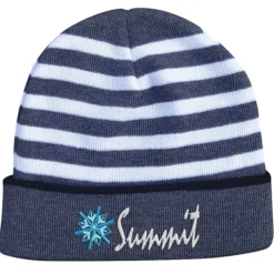 Thin Stripes Cuffed Beanie