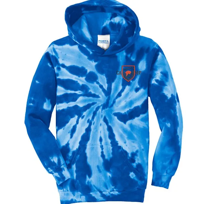 Tie-Dye Swirl Hoodie - Youth - Embroidered